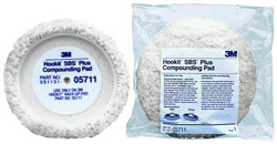 3M HOOKIT WOOL COMPOUNDING PAD 9" SINGLE SIDED