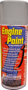 MOELLER ENGINE SPRAY PAINT #1436 VOLVO AQUAMATIC WHITE ('72- PRESENT )
