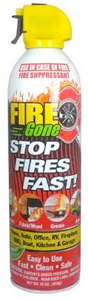 FIRE SUPPRESSANT STOPS FIRES FAST