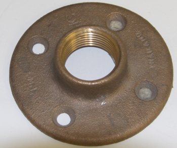 MIDLAND INDUSTRIES FLOOR FLANGE 1" BRONZE