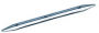 RUB STRAKE HALF OVAL HOLLOW BACK STAINLESS STEEL (316)