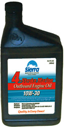 SIERRA ENGINE OIL 4 STROKE 10W30 QUART (BY EACH)