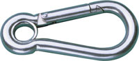 SUNCOR SPRING CLIP WITH ENCLOSED EYE 316 STAINLESS STEEL