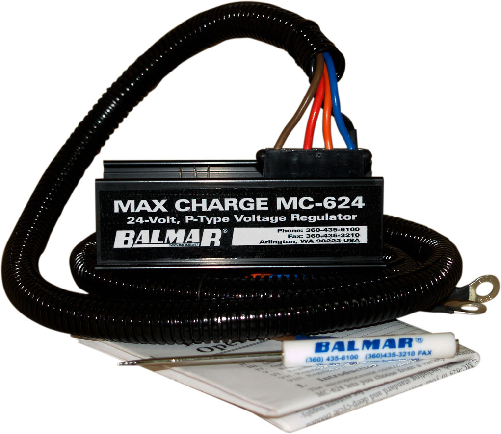 BALMAR MC624H MAX CHARGE MULTI-STAGE REGULATOR W/54" HARNESS-24V