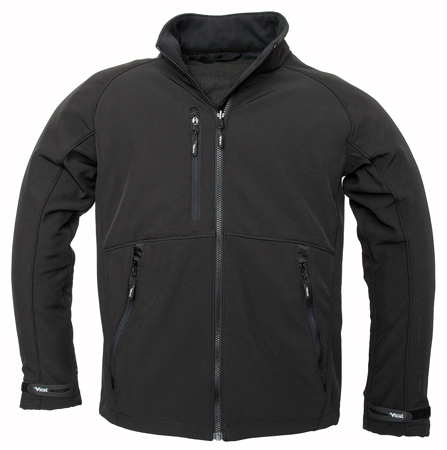 VIKING SOFT SHELL JACKET BLACK LARGE