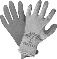 ATLAS GLOVE RUBBER COATED PALM & FINGERS GRAY THERMA FIT (PAIR OR DOZEN)