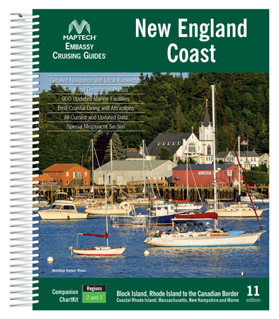 MAPTECH EMBASSY GUIDE NEW ENGLAND COAST 16TH ED
