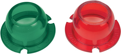 PERKO LENS SET SIDE LIGHT OPEN TOP RED AND GREEN