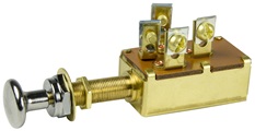 BEP 1001305 SPDT PUSH-PULL SWITCH 3 POSITION-OFF/ON 1 AND 2/ON 1 AND 3