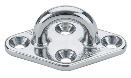 LARGE STAINLESS DIAMOND PADEYE