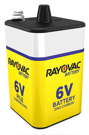 BATTERY LANTERN 6 VOLT SCREW TOP RAYOVAC 6V