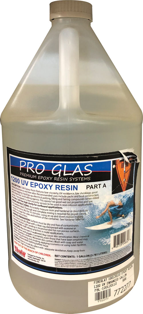 FIBERLAY PRO GLAS 1300 EPOXY RESIN UV ENHANCED GALLON