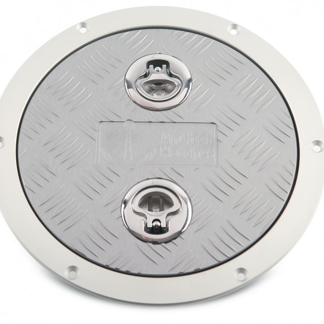 ANCHOR HATCHES ANODIZED ALUMINUM SINGLE QUICK RELEASE ROUND 10"