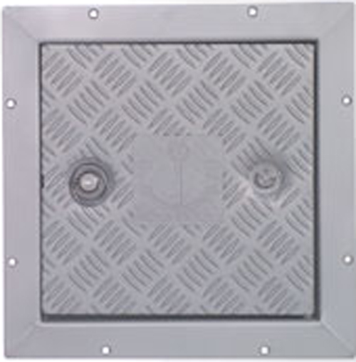 ANCHOR HATCHES ANODIZED ALUMINUM SQUARE 12" X 12"