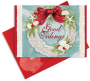 CHRISTMAS CARD GOOD TIDINGS WREATH 16 COUNT WITH ENVELOPES