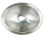 SCANDVIK SINK OVAL BRUSHED 316 STAINLESS STEEL  10" X 13"