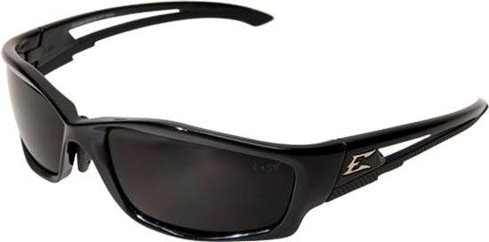 EDGE SAFETY EYEWEAR SK116VS KAZBEK BLK FRAME/SMOKE LENS ANTI FOG VAPOR