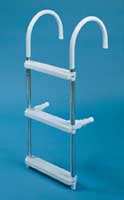 DRIFTER MARINE 3STEP ALUMINUM LADDER 11" HOOK 36"LONG 15" WIDE
