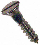 WOOD SCREW GALVANIZED FLAT HEAD SLOTTED # 10 X 1-1/4" (BY EACH)