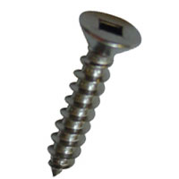 TAPPING SCREW STAINLESS FLAT HEAD # 2 SQUARE DRIVE # 10 X 1/2" (BY EACH)