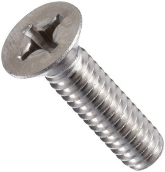 MACHINE SCREW STAINLESS STEEL FLAT HEAD PHILLIPS # 6 X .38" (BY EACH)