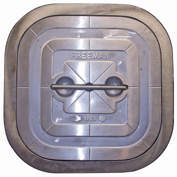 FREEMAN SQUARE HATCH COMPLETE ALUMINUM RING 24" DIAMETER OPENING