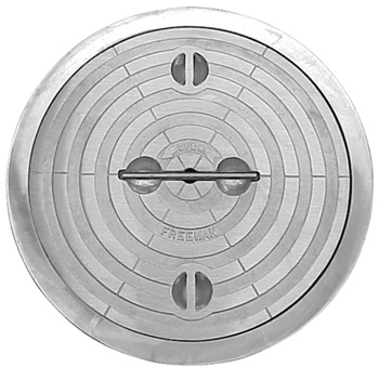 FREEMAN ROUND HATCH COMPLETE ALUMINUM RING 18" DIAMETER OPENING