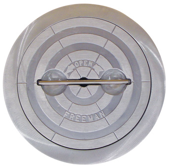 FREEMAN ROUND HATCH COMPLETE ALUMINUM RING 24" DIAMETER OPENING