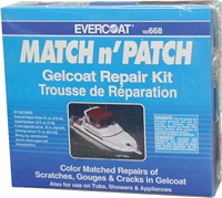 EVERCOAT MARINE MATCH N' PATCH GEL COAT REPAIR KIT