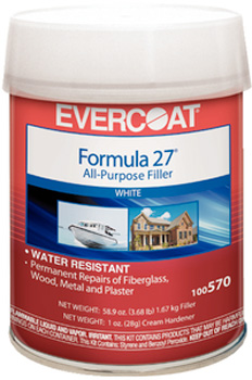 EVERCOAT FORMULA 27 ALL PURPOSE FILLER WHITE QUART
