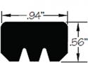 FREEMAN HATCH KNIFE EDGE GASKET NEOPRENE (BY FOOT)