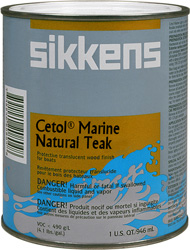 INTERLUX SIKKENS CETOL&reg; MARINE NATURAL TEAK WOOD TREATMENT QUART