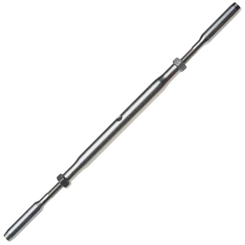 TURNBUCKLE STUD & STUD 3/16" WIRE HAND CRIMP