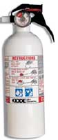 FIRE EXTINGUISHER 5-B:C WHITE USCG APP W/ GAUGE