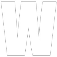 LETTER STICK ON 4" WHITE W