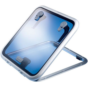 LEWMAR HATCH SIZE 30 LOW PROFILE ALUMINUM 12-7/8" X 12-7/8" CUT OUT