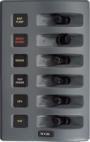 BLUE SEA 4308 WEATHERDECK 12V DC WATERPROOF FUSE PANEL - GRAY 8 POSITIONS