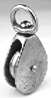 PULLEY SINGLE SWIVEL EYE CAST IRON F/ 3/8" ROPE