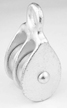 PULLEY DOUBLE FAST EYE GALVANIZED FOR 1/2" ROPE