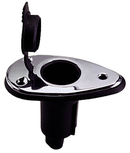 PERKO POLE LIGHT MOUNTING BASE ONLY 2 PRONG 5 DEGREE RAKE