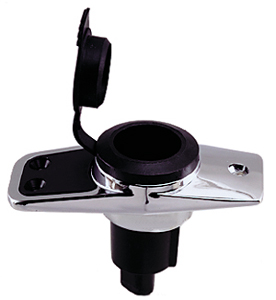 PERKO POLE LIGHT MOUNTING BASE 5 DEGREE RAKE 2 POLE CONTACT