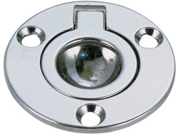 PERKO PULL RING FLUSH MOUNT CHROME 2" ROUND