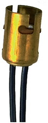 PERKO LIGHT SOCKET DOUBLE CONTACT BAYONET BRASS