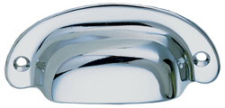 PERKO DRAWER PULL SURFACE MOUNT CHROMED ZINC 3-7/16" X 2-5/16"