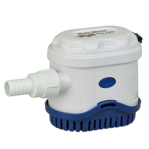 RULE BILGE PUMP 500 GPH "RULE-A-MATIC" WITH BUILT-IN FLOAT SWITCH 12 VOLT