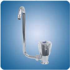 SCANDVIK FAUCET COLD WATER FOLDING SPOUT CHROMED BRASS