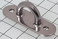 PAD EYE RING STAINLESS 3 X 1.25 ROD EYES
