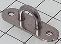 PAD EYE RING STAINLESS 2 X 5/8 3/16 ROD EYE