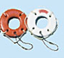 JIM-BUOY&REG; CAL-JUNE KEYCHAIN LIFE RING WHITE FLOATING
