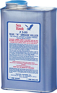 SEA HAWK WAX "N" GREASE KILLER FOR FIBERGLASS QUART